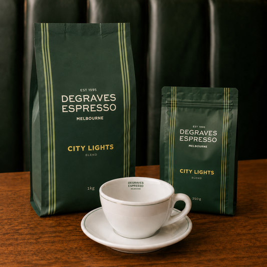 Degraves Espresso Coffee Cup & Saucer Set
